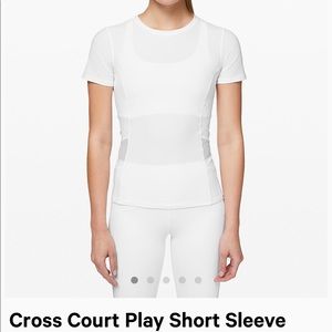 SOLD- Lululemon Cross Court Play Short Sleeve